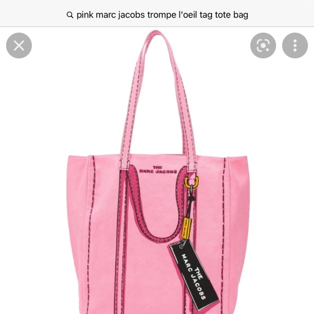 ISO marc jacobs trompe l'oeil tag tote bag